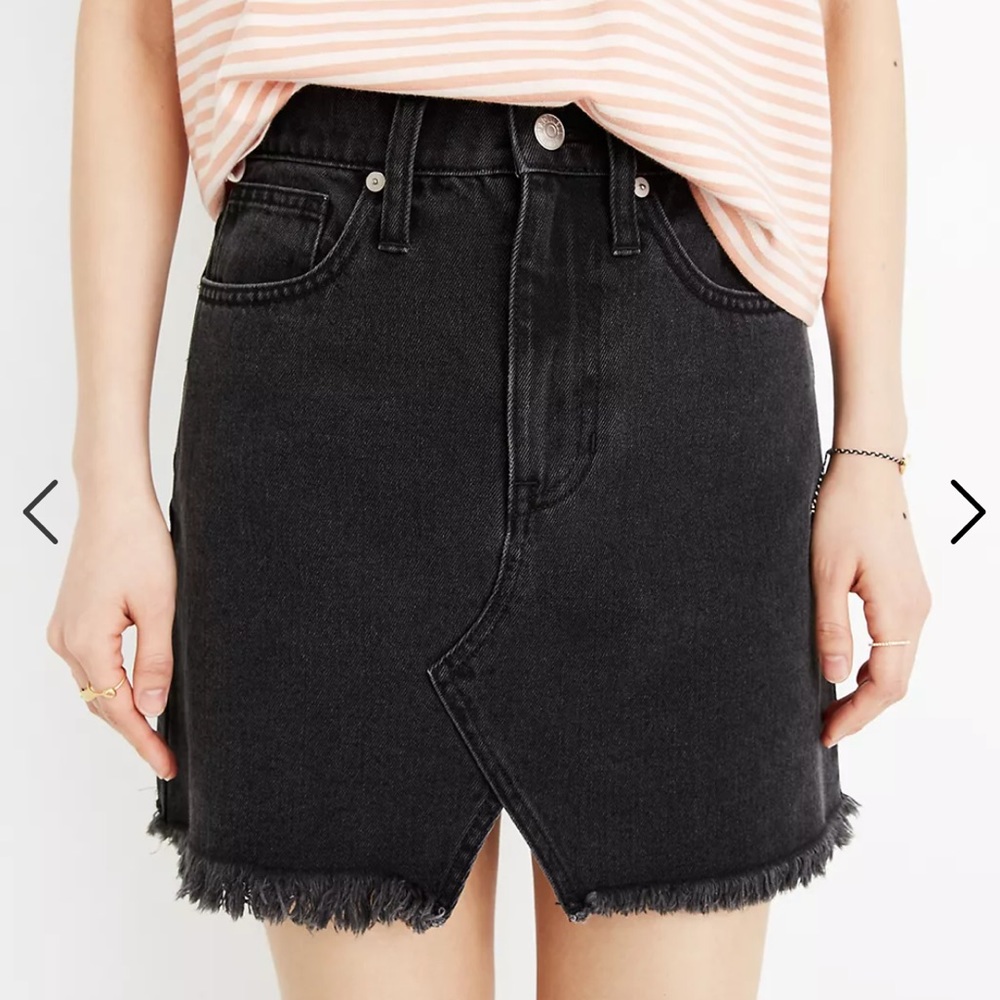 🆕Madewell Black Denim Frisco Mini Skirt